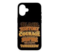 Custodia per iPhone 16 Black History è la storia del coraggio Melanin Pride