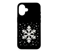 Custodia per iPhone 16 Blocco di mattoni a forma di fiocco di neve per costruire maestri e