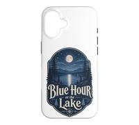 Custodia per iPhone 16 Blue Hour at the Lake Badge Lakecore Estetica