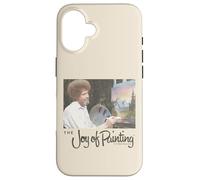 Custodia per iPhone 16 Bob Ross Joy of Painting