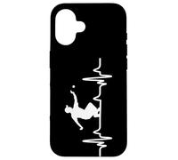 Custodia per iPhone 16 Boccia Heartbeat Design Bouler Petanque Heart Rate Boule