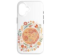 Custodia per iPhone 16 Boho Handball Floral Ball