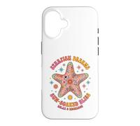 Custodia per iPhone 16 Boho Starfish Dreams Hippie Sun Bliss Retro Groovy Beach