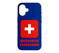 Custodia per iPhone 16 Boner Donor Life Guard Cross Saving vite con umorismo