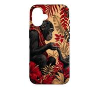 Custodia per iPhone 16 Bonobo Condivisione Frutta Sotto Le Foglie
