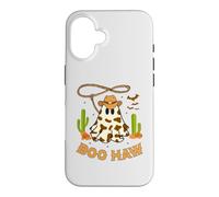 Custodia per iPhone 16 Boo Haw Fantastico Ghost Cowboy Cowgirl Western Halloween Spooky