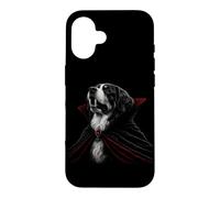 Custodia per iPhone 16 Bovaro del Bernese Amante Halloween Spettrale Gotico Vampiro