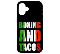 Custodia per iPhone 16 Boxing And Tacos Latinx The Mexican Style Boxing México