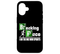 Custodia per iPhone 16 Breaking Space Running Funny Runner