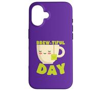 Custodia per iPhone 16 Brew-tiful Day Tea Kawaii Carino Divertente