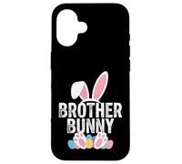 Custodia per iPhone 16 Brother Bunny Easter Matching Ragazzi Coniglio