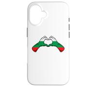 Custodia per iPhone 16 Bulgaria Flag Bulgarian Heart