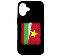 Custodia per iPhone 16 Bulgaria Vietnam Half Flag Bulgaria Vietnamita Storia