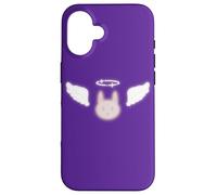 Custodia per iPhone 16 Bunny in Heaven with Halo Cute Kawaii Y2K 90s Arcangelo
