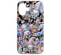 Custodia per iPhone 16 Butterfly Gnome Patterns For Hello Spring With Cute Flower