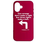 Custodia per iPhone 16 Caddyshack Two Wrongs Don't Make a Right
