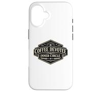 Custodia per iPhone 16 Caffè Devotee Inner Circle Divertente Caffeina Design