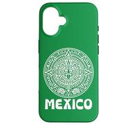 Custodia per iPhone 16 Calendario azteco Futbol Messico Soccer Fan Mexican Pride 2026