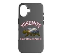 Custodia per iPhone 16 California Republic Bear Yosemite Valley National Park Flag