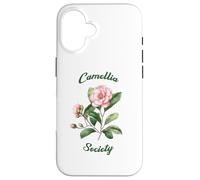 Custodia per iPhone 16 Camellia Society Giardinieri di fiori Arte botanica