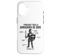 Custodia per iPhone 16 Camiseta cristiana en espanol Versiculo Cristiani spagnoli