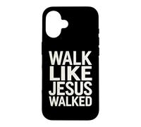 Custodia per iPhone 16 Cammina come Gesù camminava fede devoto religioso cristiano