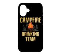 Custodia per iPhone 16 Campers Gift - Campfire Drinking Team Camping Outdoors Funny