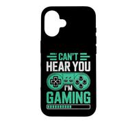 Custodia per iPhone 16 Can’t Hear You I’m Gaming for Video Game Lovers Funny Gamers