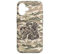 Custodia per iPhone 16 Cane da laboratorio retrò, mimetico, mimetico, da laboratorio, Labrador Southern