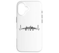 Custodia per iPhone 16 Cardiogram Skyline Austria-Wien-Vienna