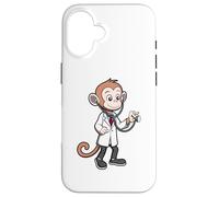 Custodia per iPhone 16 Caring Monkey Doctor Stetoscopio Healthcare
