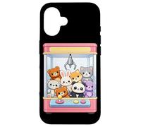 Custodia per iPhone 16 Carino Artiglio Macchina Peluche Gioco Arcade