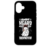 Custodia per iPhone 16 Carino Ghost Dispatcher Halloween Always Heard But Never Seen
