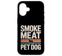 Custodia per iPhone 16 Carne affumicata per cani, divertente barzelletta alla griglia