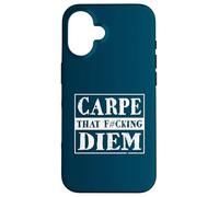 Custodia per iPhone 16 Carpe That F#cking Diem Citazione motivazionale ispirata