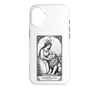 Custodia per iPhone 16 Carta dei Tarocchi Vintage Zodiaco Leone Strega Celeste Astrologia