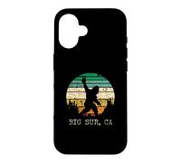 Custodia per iPhone 16 Cartello della pace Big Sur California Sasquatch, motivo: Bigfoot