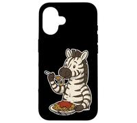 Custodia per iPhone 16 Cartone animato Zebra