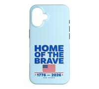 Custodia per iPhone 16 Casa dei coraggiosi 1776 2026 America patriottica