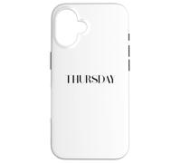 Custodia per iPhone 16 Casual Giorno della settimana Giovedi Divertente