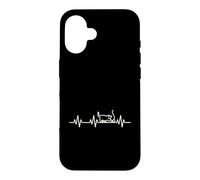 Custodia per iPhone 16 Cat Love Heartbeat Vita Cuore ECG Pulse