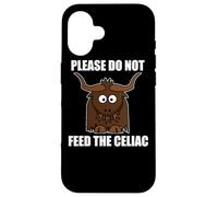 Custodia per iPhone 16 Celiachia Divertente Si prega di non nutrire il celiachia