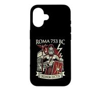Custodia per iPhone 16 Centurione Romano con Elmo Mlitare Arte Legioni Roma