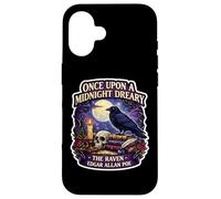 Custodia per iPhone 16 C'era una volta una mezzanotte Dreary The Raven Edgar Allan Poe Fan