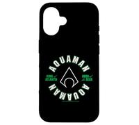 Custodia per iPhone 16 Cerchio con logo Aquaman King of Atlantis Hero of the Seas