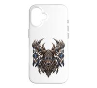 Custodia per iPhone 16 Cervo vichingo Eikthyrnir vichinghi rune valhalla celti