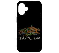Custodia per iPhone 16 Cesky Krumlov Repubblica Ceca Viaggio Souvenir Storico Città Regalo
