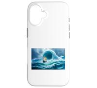Custodia per iPhone 16 Charybdis in fuga Il Maelstrom Odysseus mito greco vivente