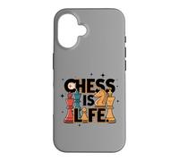 Custodia per iPhone 16 Chess Is Life Master Player Lover Insegnante Esperto Citazione
