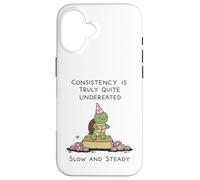 Custodia per iPhone 16 Chi Va Piano Va Sano Tartaruga Motivazione